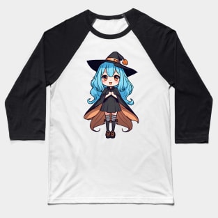 Anime girl witch halloween Baseball T-Shirt